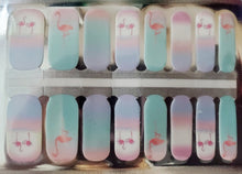Load image into Gallery viewer, Flamingo Cotton Candy Color Nail Polish Wraps - Nail Polish Strips
