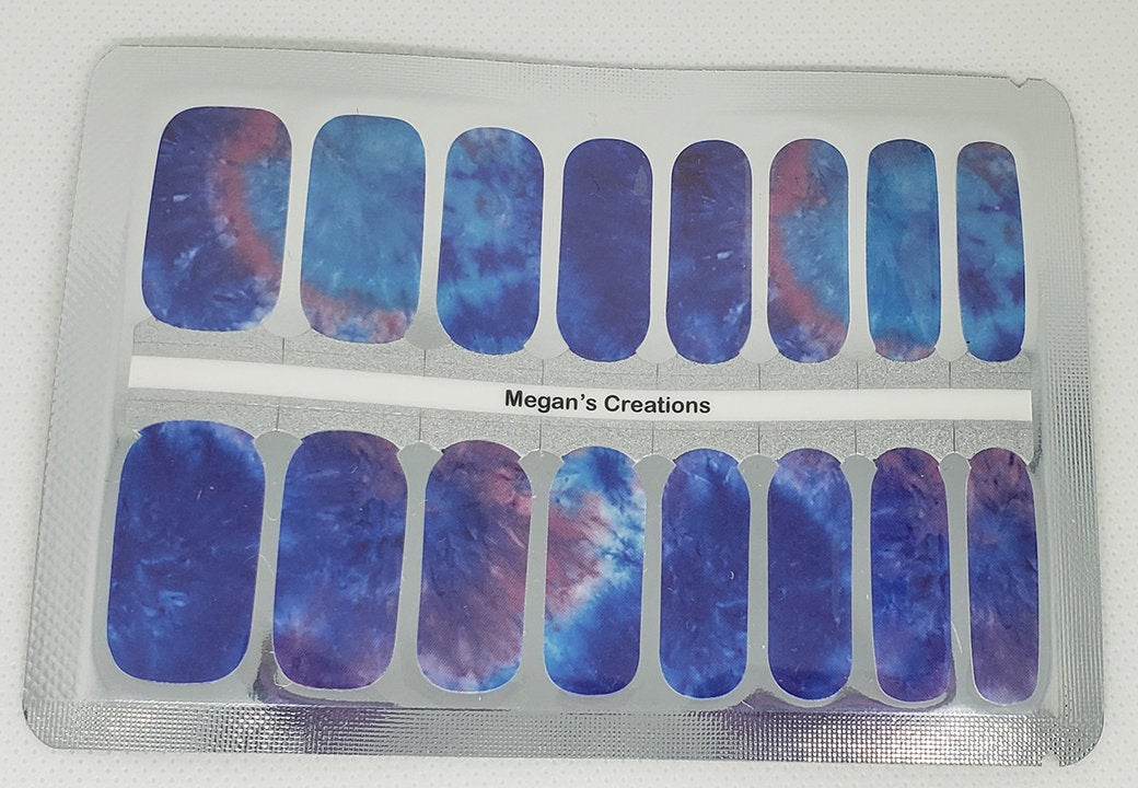 Tie-Dye #2 Nail Polish Wraps - Nail Polish Strips