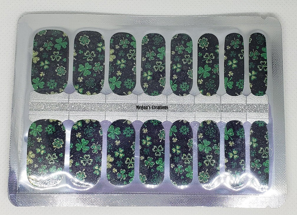 St. Patrick Day #4 Nail Polish Wraps - Nail Polish Strips