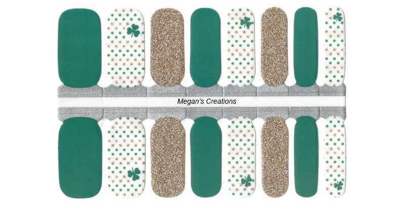 St. Patrick Day Lucky Nail Polish Wraps - Nail Polish Strips