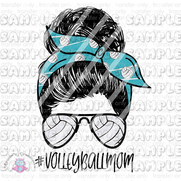 Mom life, Volleyball Life Clear Waterslide Decals