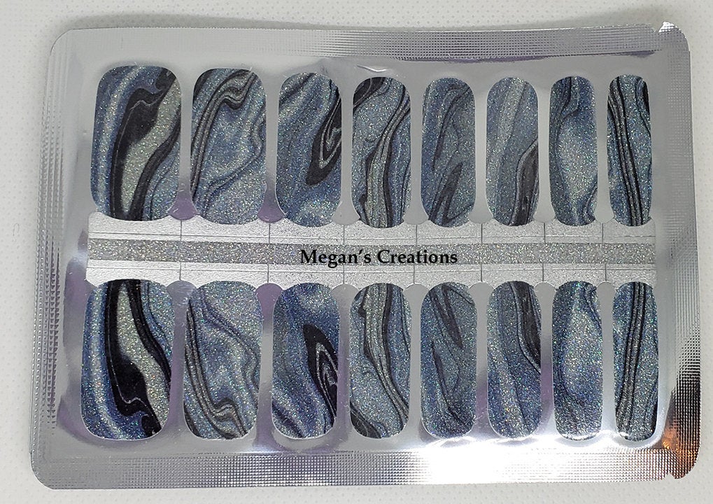 Marble Design #2  Nail Polish Wraps - Nail Polish Strips