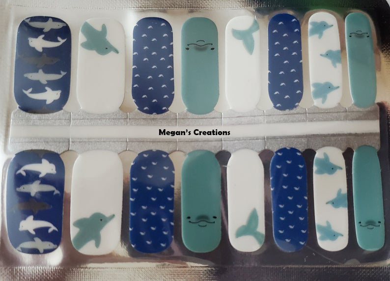 Dolphin Nail Polish Wraps - Nail Polish Strips