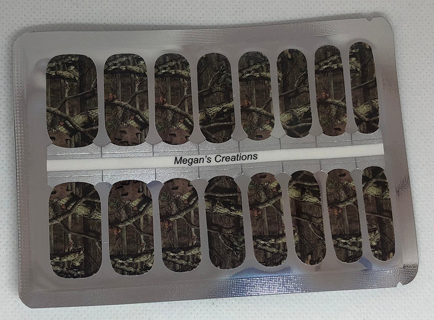 Camo Design #1 Nail Polish Wraps - Nail Polish Strips