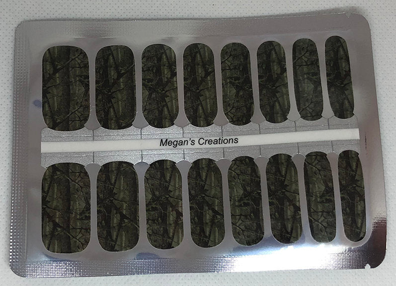 Camo Design #2 Nail Polish Wraps - Nail Polish Strips