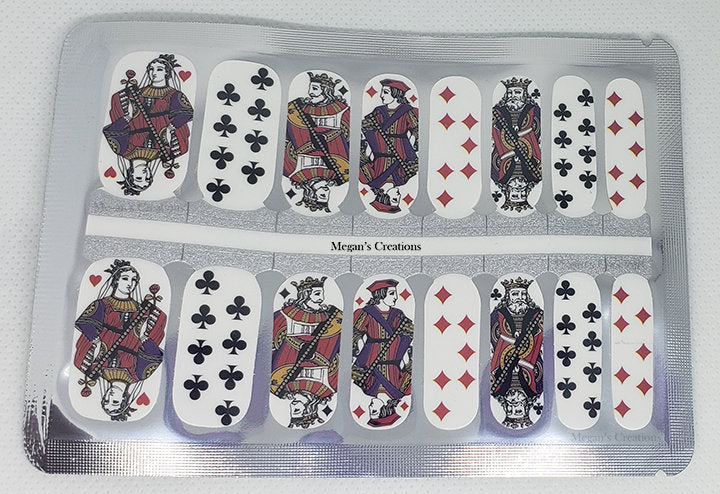 Playing Cards Nail Polish Wraps - Nail Polish Strips