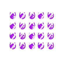 Load image into Gallery viewer, Country &amp; Western Horse Shoe Nail Art Decals - Waterslide Nail Decals
