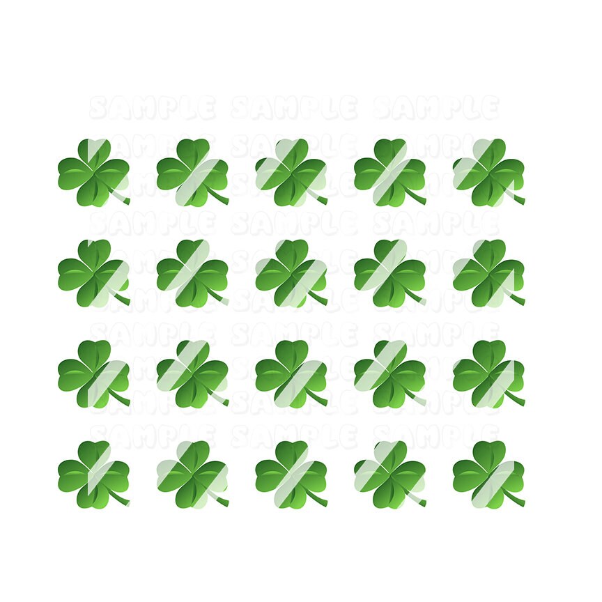 St. Patrick's Day Design #3  Nail Art Decals- Waterslide Nail Decals