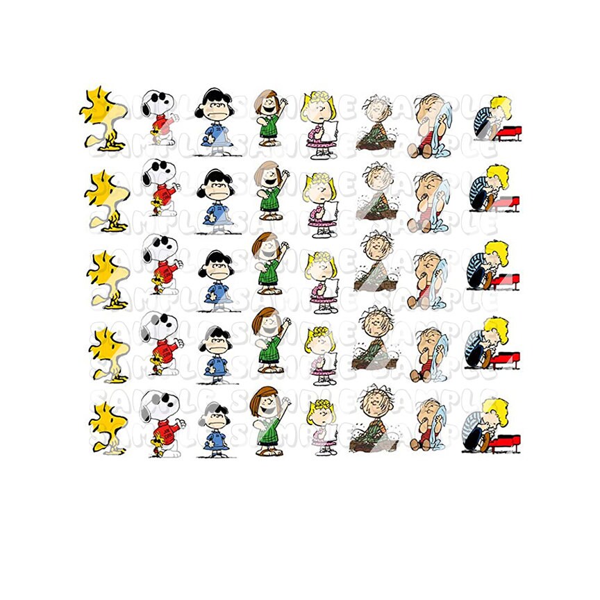 Cartoon Nail Art Decals - Waterslide Nail Decals - Design #2