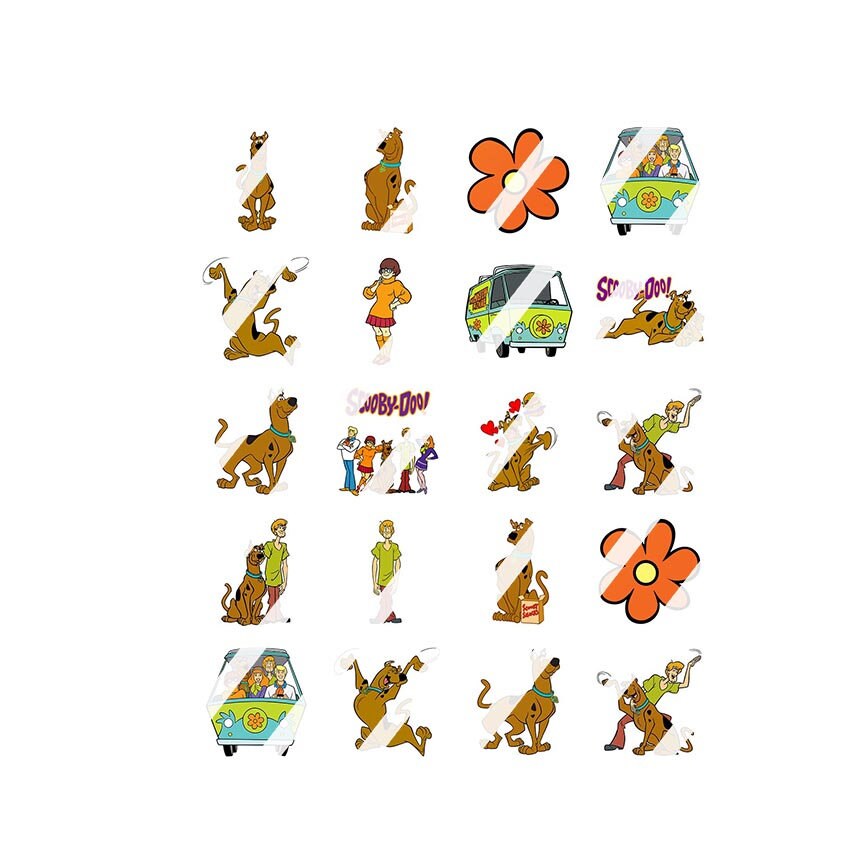 Cartoon Nail Art Decals - Waterslide Nail Decals - Design #1
