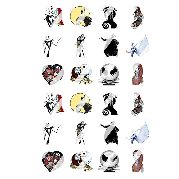 Cartoon Nail Art Decals - Waterslide Nail Decals - Design #1