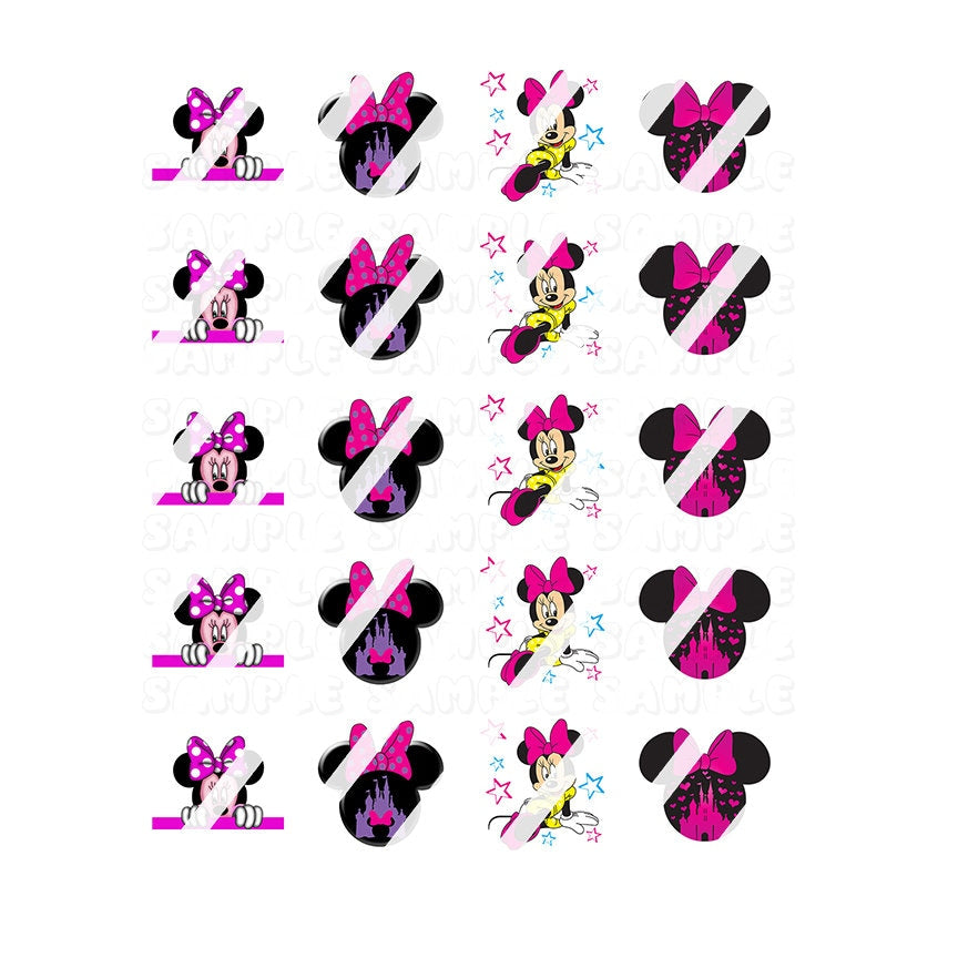 Cartoon Nail Art Decals- Waterslide Nail Decals