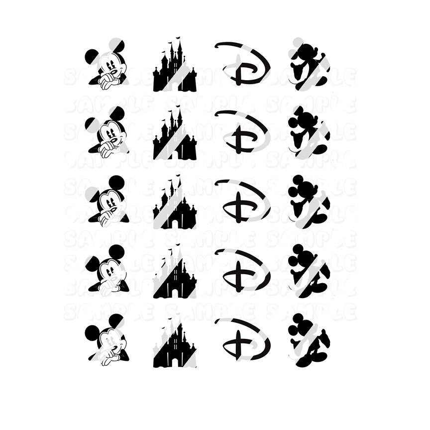 Cartoon Nail Art Decals- Waterslide Nail Decals